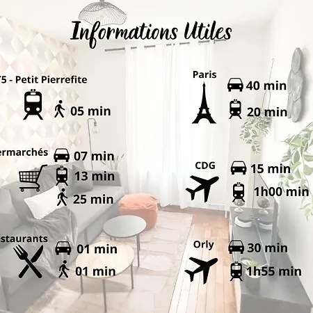 Appartement Le Trendy Spot - Universite De Saint-denis Pierrefitte-sur-Seine